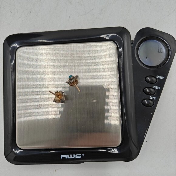 Vintage Fred Harvey Era Sterling Silver Turquoise Thunderbird Earrings 925 - Picture 2 of 4